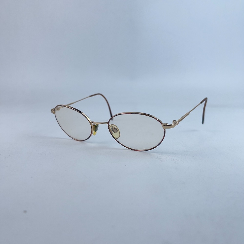 Anne Klein 2014 K1067 Women Eyeglasses Brown Metal Round Full Rim 50-18-135 mm